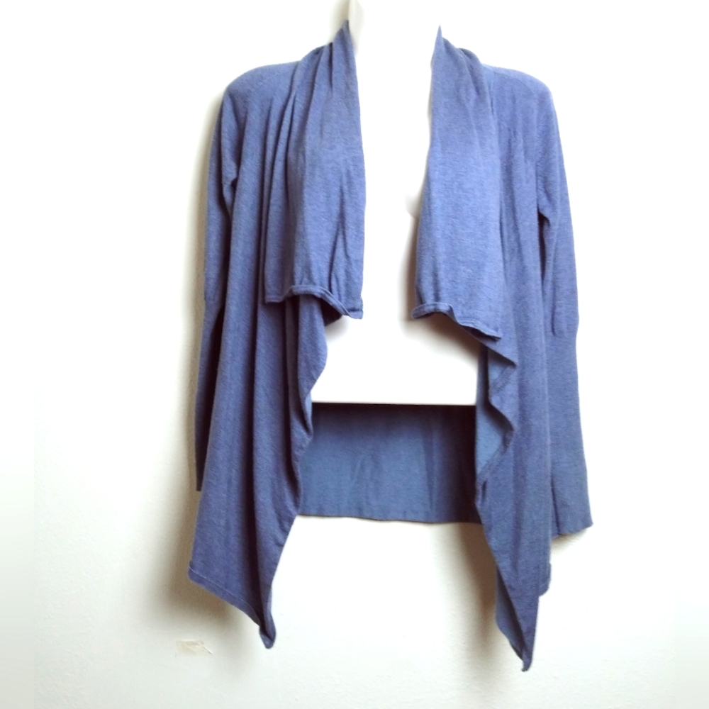 Cyrus Blue Open Front Cardigan Women's Size L